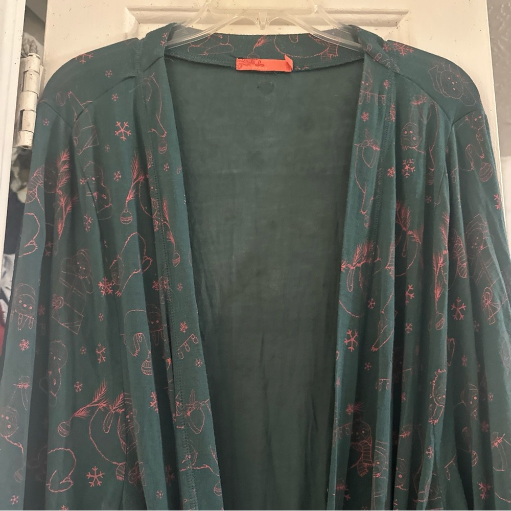 Prana Heavenly Christmas Sloth Robe Size S - Picture 2 of 11